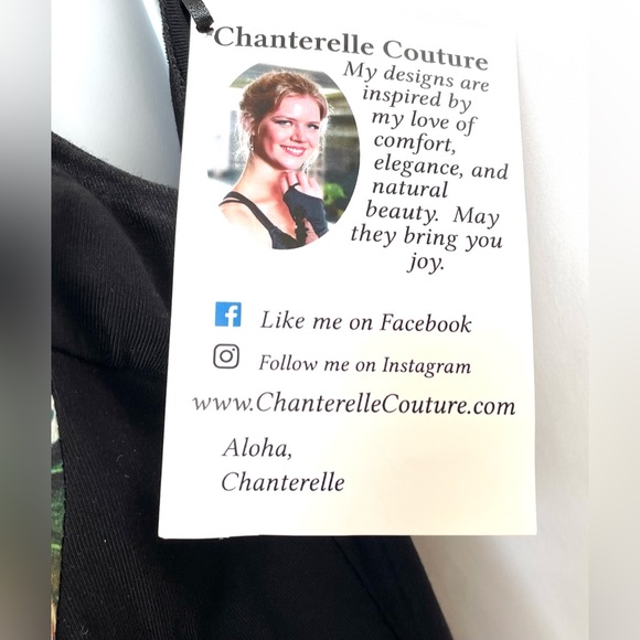 NWT Iolana Dress by Chanterelle Couture Made In Kauai Hawaii Soft Slimming Large - Picture 7 of 10